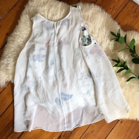 PJK💕Patterson J. Kincaid Butterfly Silk Flowy Top - Picture 5 of 8